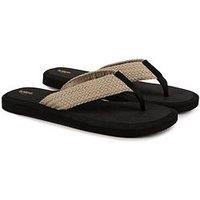 Totes Plait Detail Toe Post Flip Flop