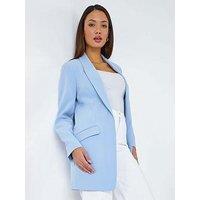 Roman Longline Blazer Jacket - Blue