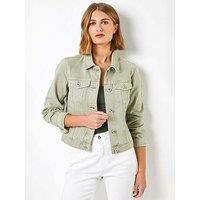 Roman Originals Women Denim Jacket Jean Cotton Summer Stretch Casual Ladies