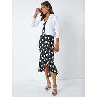 Roman Knitted Bow Detail Shrug