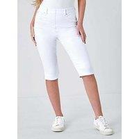Roman Denim Stretch Knee Length Pedal Pusher