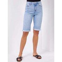 Roman Essential Stretch Knee Length Shorts - Blue