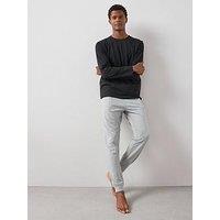 The Very Collection Long Sleeve T-Shirt And Jogger Pj Set - Grey/Black