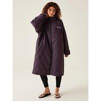 Regatta Waterproof Quilted Changing Robe - Deep Plum