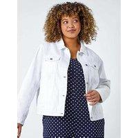 Roman Curve Mid Wash Denim Jacket