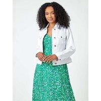 Roman Petite Bleached Denim Jacket