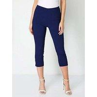 Roman Cropped Stretch Trouser - Blue