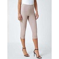 Roman Cropped Stretch Trouser - Beige