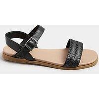 Yours Extra Wide Fit Two Part Woven Sandal