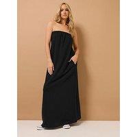 Long Tall Sally Tall Bandeau Maxi Dress - Black