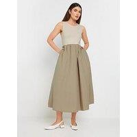 Long Tall Sally Tall Sleeveless Midi Dress - White