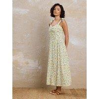 Pixiegirl Petite Tie Strap Midi Dress - Natural