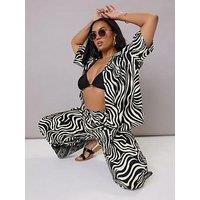 Yours Curve Airflow Wide Leg Trouser