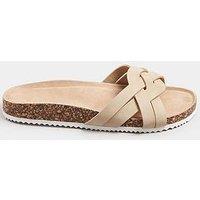 Yours Extra Wide Fit Multi Weave Mule Sandal