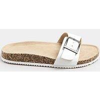 Yours Extra Wide Fit Single Buckle Mule Sandal