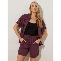 Long Tall Sally Tall Crinkle Short - Purple