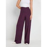 Long Tall Sally Tall Pleat Front Linen Trouser 34"