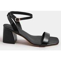 Yours Extra Wide Fit Two Part Block Heel Sandal