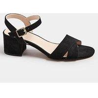 Long Tall Sally Two Part Block Heels - Black