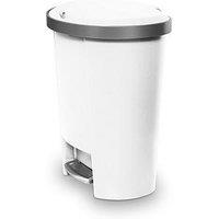 Addis Mode 50Ltr Semi D Shape Pedal Bin - White