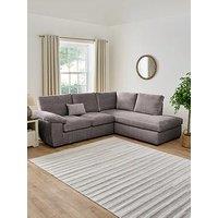 Very Home Salerno Fabric Right Hand Corner Chaise Sofa - Grey - Fsc Certified