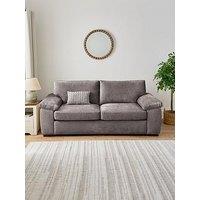 Very Home Salerno Standard Fabric 3 Seater Sofa - Grey - Fsc Certified
