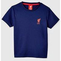 Liverpool Fc Junior Short Sleeve T Shirt - Navy