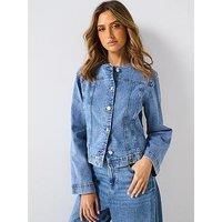 Only Gina Tailored Denim Jacket - Light Blue