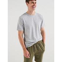 Very Man T-Shirt And Shorts Pj Set - Khaki/Grey