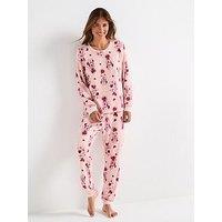 The Very Collection Ladies Minnie Mouse Mini Me Snit Pyjama - Pink