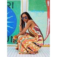 River Island Aym Maxi Slip Dress - Multi