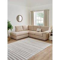 Very Home Salerno Standard Back Fabric Left Hand Corner Chaise Sofa In Natural - Fsc Certified