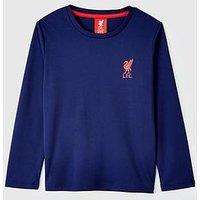 Liverpool Fc Junior Long Sleeve Top - Navy