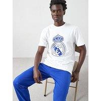 Cf Real Madrid Cf Real Madrid Short Sleeve Pyjama Set - White