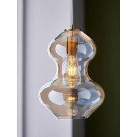 Gallery Direct Kelda Oval Ceiling Light Satin Brass Champagne
