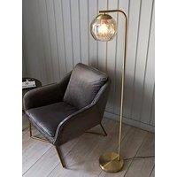 Gallery Direct Dimple 1 Floor Light Satin Gold
