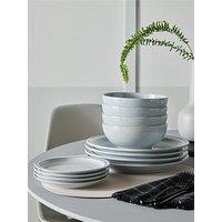 Denby Dove Grey 12-Piece Tableware Set