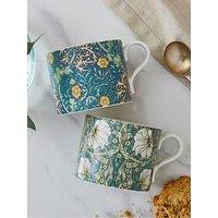 Morris & Co Morris&Co Set Of 2 Mugs - Seaweed & Pimpernel