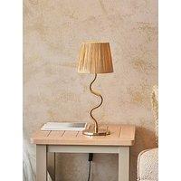 Gallery Direct Wriggle Table Lamp Brushed Aged Brass