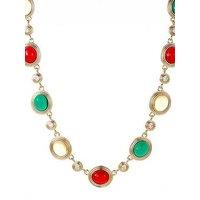 V By Very Gold Plated Multi Stone Necklace