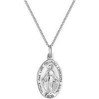 V By Very Sterling Silver Reversible Miraculous Medal Pendant