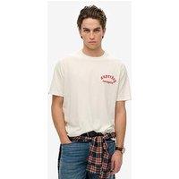 Superdry Graphic Backprint Short Sleeve T-Shirt - Off White