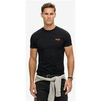 Superdry Essential Logo Embroidered Short Sleeve T-Shirt - Black