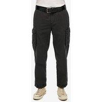 Superdry Parachute Straight Fit Cargo Trousers - Black