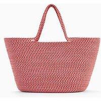 Pieces Kirstine Cotton Basket Bag - Grenadine Rose