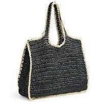 Pieces Lydia Contrast Shopper - Black