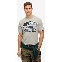 Superdry Athletic Essential Logo Short Sleeve T-Shirt - Grey