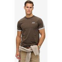 Superdry Retro Essential Logo Short Sleeve T-Shirt - Brown