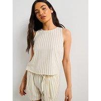Only Lima Linen Top - Cream