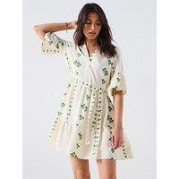 Vero Moda Pamela Short Woven Dress - White